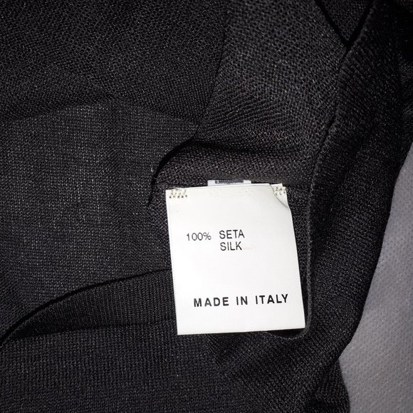 NWOT GUCCI silk ash brown knit top with neck tie and bell like sleeves sz L - Picture 2 of 5